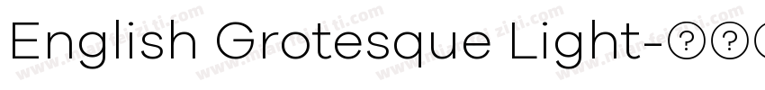 English Grotesque Light字体转换